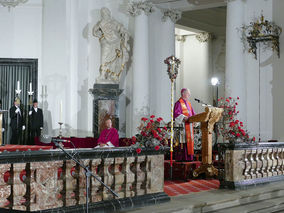 Abschlussvesper der Bischofskonferenz mit Spendung des Bonifatiussegens (© Karl-Franz Thiede)